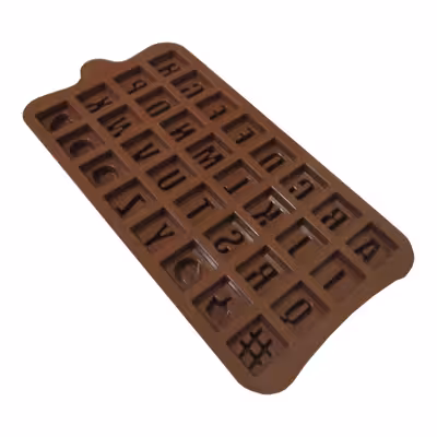 قالب شکلات مدل حروف انگليسي