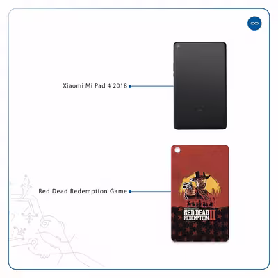 برچسب پوششی ماهوت مدل Red-Dead-Redemption-Game مناسب برای تبلت شیائومی Mi Pad 4 2018