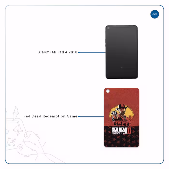 برچسب پوششی ماهوت مدل Red-Dead-Redemption-Game مناسب برای تبلت شیائومی Mi Pad 4 2018