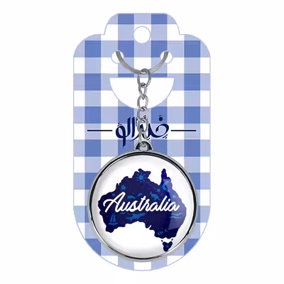 جاکلیدی خندالو طرح پرچم استرالیا مدل دوطرفه کد 2062820630