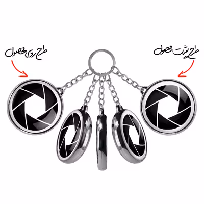 جاکلیدی خندالو طرح لنز دوربین مدل دوطرفه کد 59405940