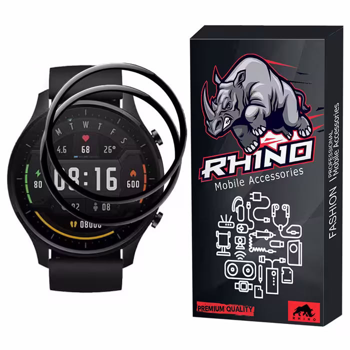 محافظ صفحه نمایش راینو مدل R-PMMA مناسب برای مچ بند هوشمند شیائومی Mi Watch Color Sport بسته 2 عددی