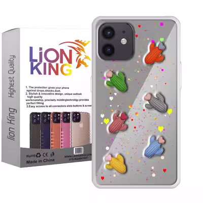 کاور لاین کینگ مدل kaktoosghalbdar مناسب برای گوشی موبایل اپل iPhone 12 12 Pro