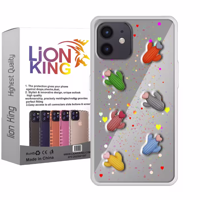 کاور لاین کینگ مدل kaktoosghalbdar مناسب برای گوشی موبایل اپل iPhone 12 12 Pro