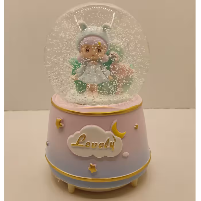 گوی موزیکال مدل پمپی دخترک مهربون و قو