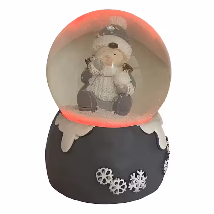 گوی مدل چراغدار طرح کودک زمستانی کد 01