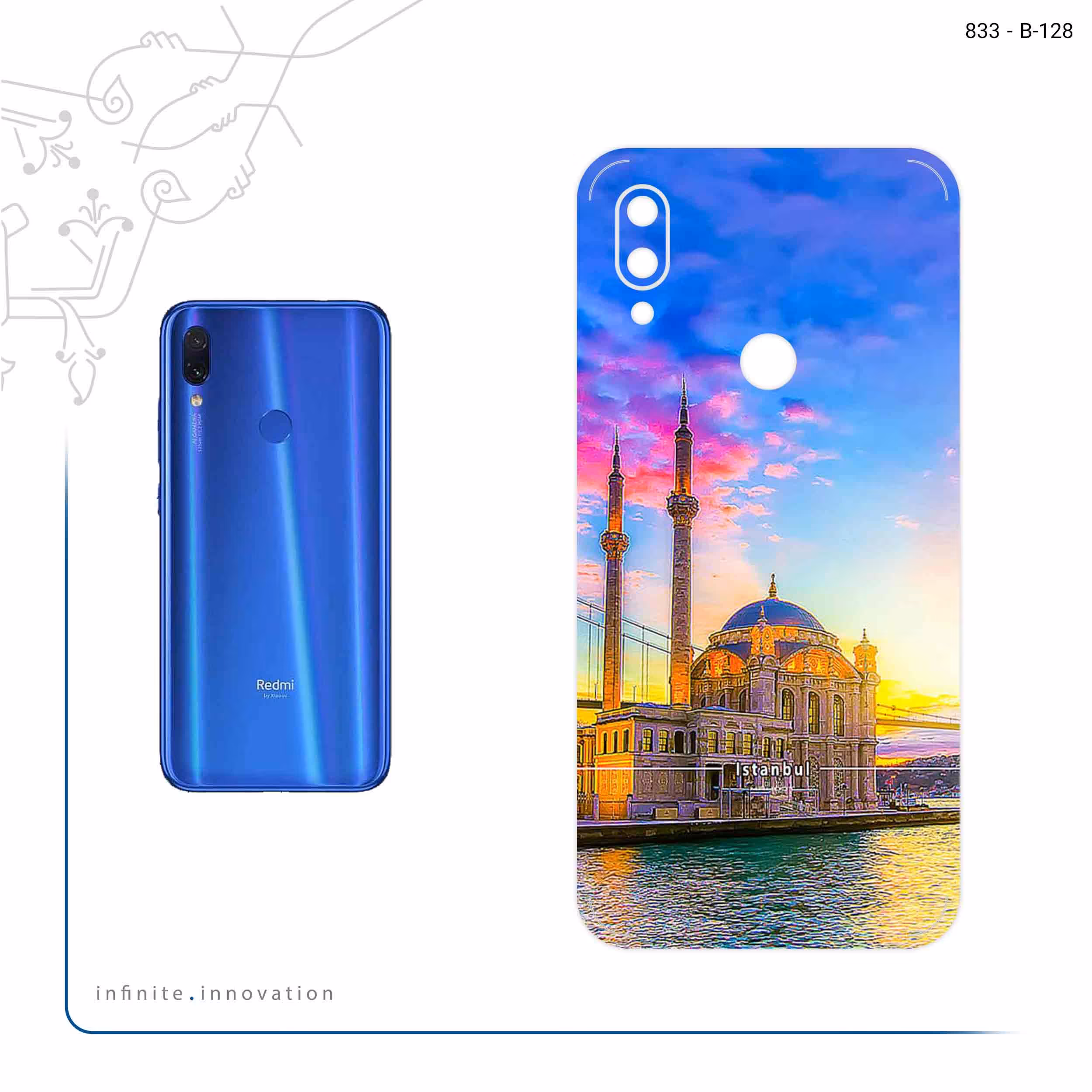 برچسب پوششی ماهوت مدل City of Istanbul مناسب برای گوشی موبایل شیائومی Redmi 7