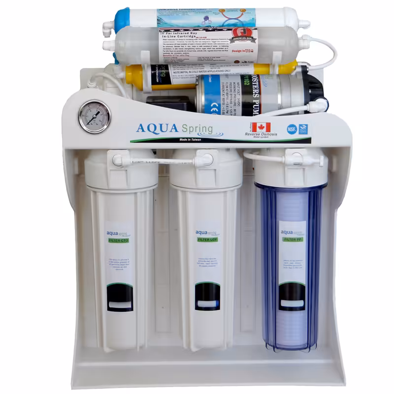 دستگاه تصفیه کننده آب آکوآ اسپرینگ مدل SF3250 به همراه کیت نشتی گیر