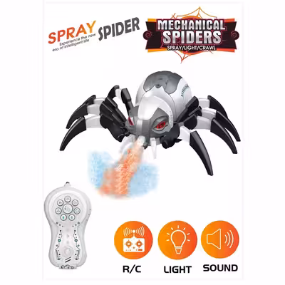 ربات کنترلی مدل عنکبوت دودزا شارژی صدادار کد 128A-30