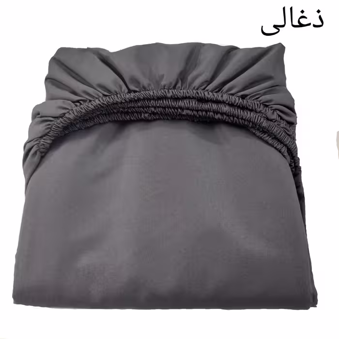 سرویس ملحفه مدل کشدار ni04077 طرح تکرنگ کد 120 یک نفره دو تکه
