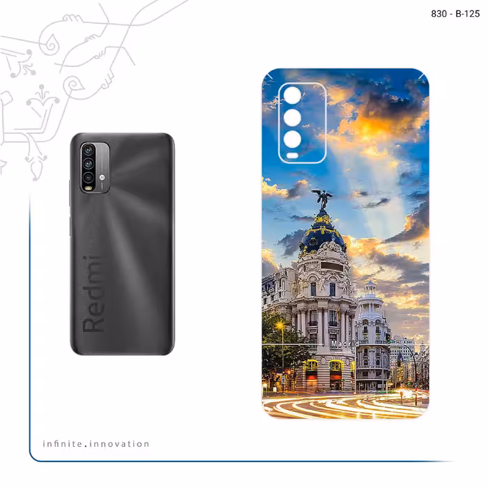 برچسب پوششی ماهوت مدل City of Madrid مناسب برای گوشی موبایل شیائومی Redmi Note 9 4G