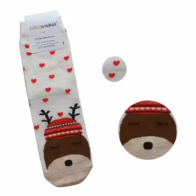 جوراب بچگانه کوکو هانا طرح زمستان مدل CC010