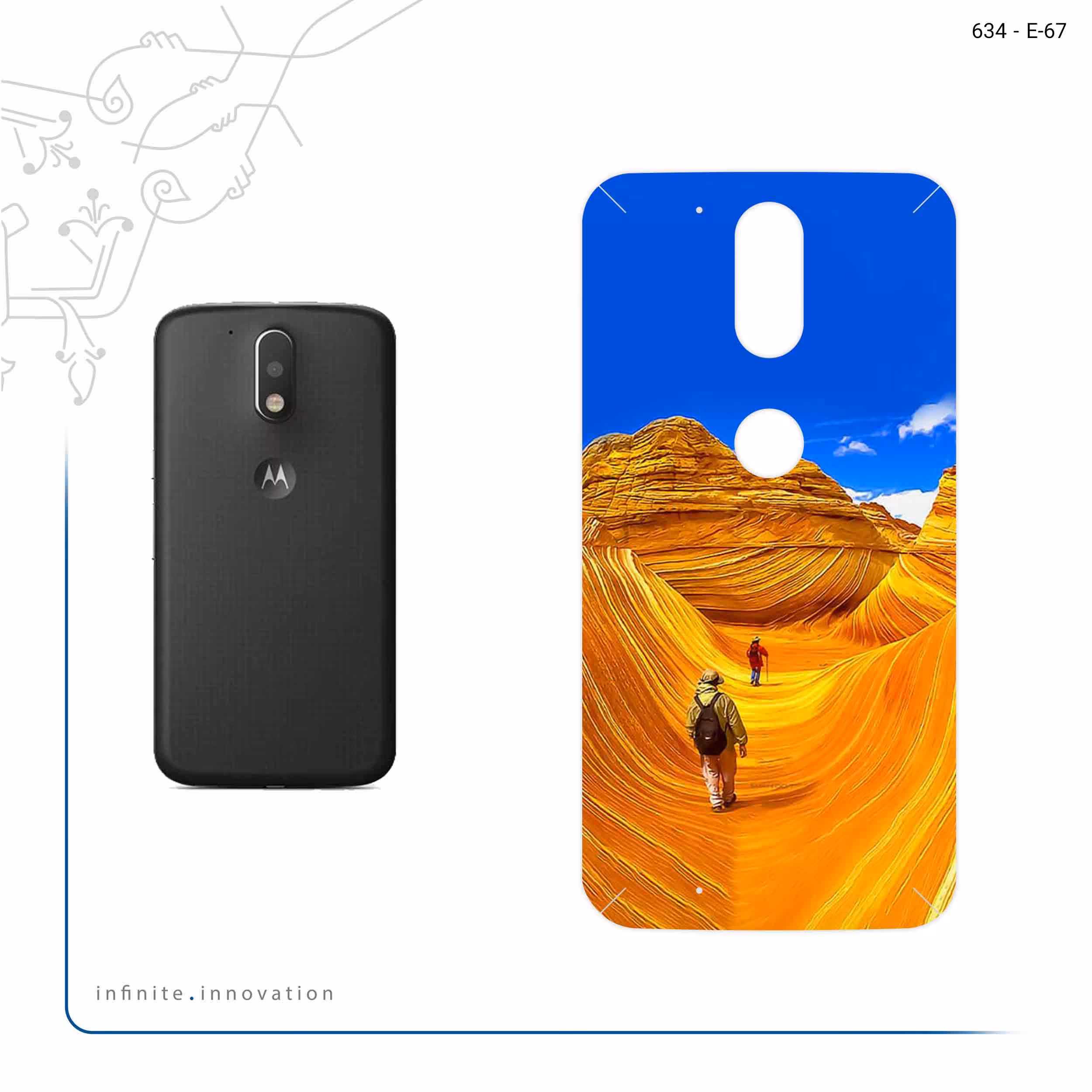 برچسب پوششی ماهوت مدل Amazing Rocks مناسب برای گوشی موبایل موتورولا Moto G4