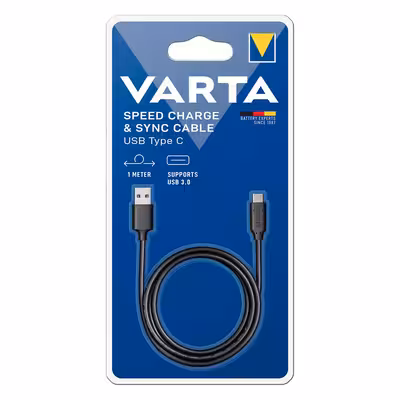 کابل تبدیل USB به USB-C وارتا مدل SPEED CHARGE طول 1 متر