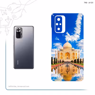 برچسب پوششی ماهوت مدل The Taj Mahal مناسب برای گوشی موبایل شیائومی Redmi Note 10 Pro Max