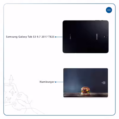 برچسب پوششی ماهوت مدل Hamburger مناسب برای تبلت سامسونگ Galaxy Tab S3 9.7 2017 T825