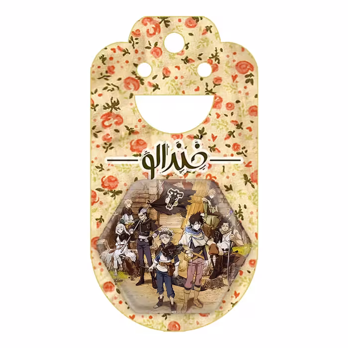 پیکسل خندالو طرح گروه گاو سیاه انیمه بلک کلاور Black Clover مدل شش ضلعی کد 11736