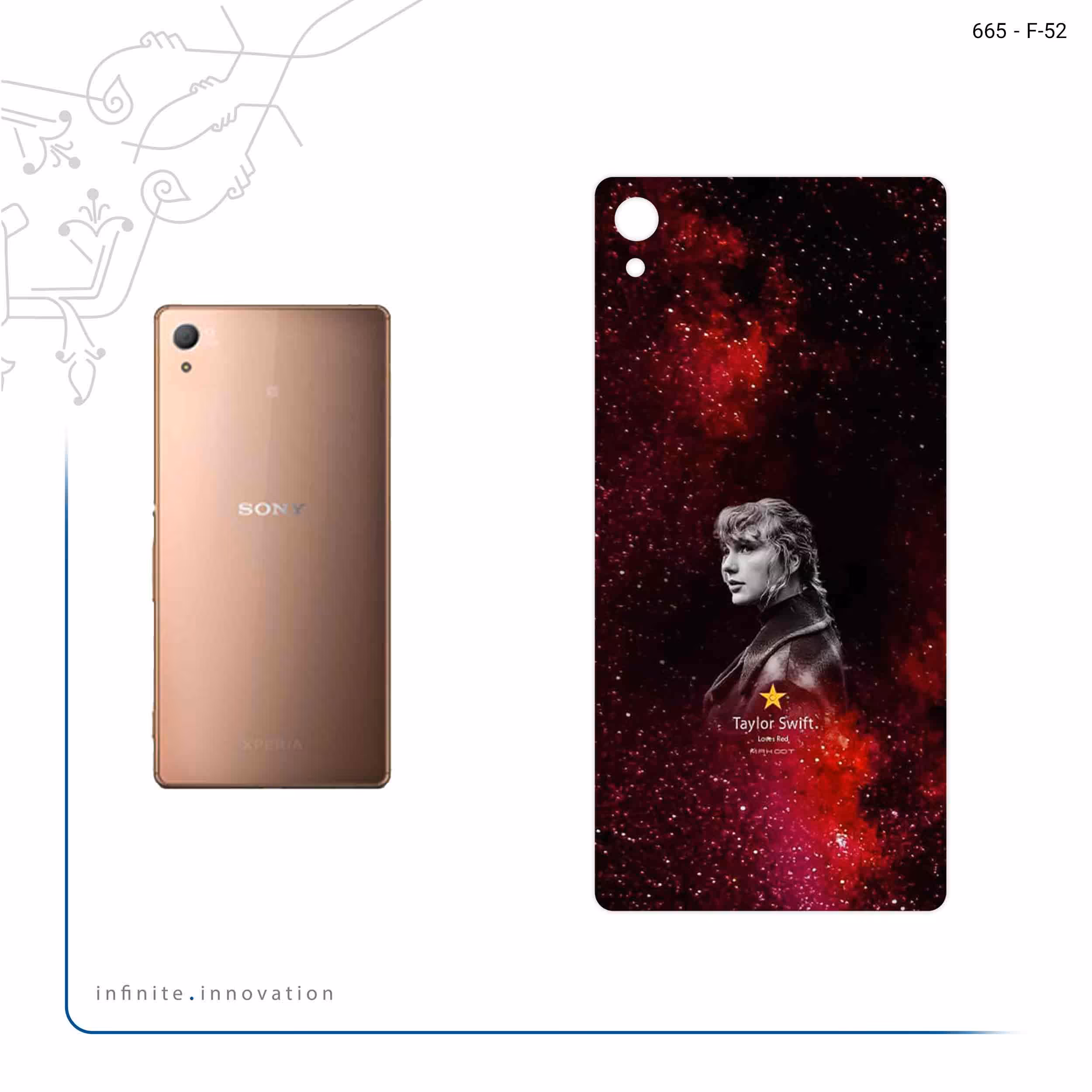 برچسب پوششی ماهوت مدل Taylor Swift مناسب برای گوشی موبایل سونی Xperia Z3 Plus