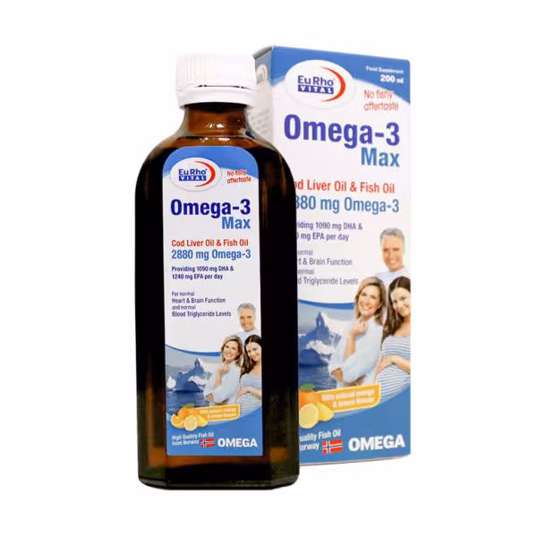 شربت امگا 3 مکس یوروویتال  Eurho Vital Omega-3 Max