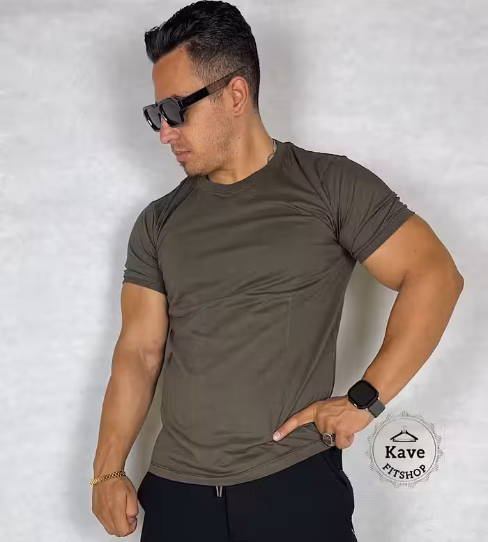 تیشرت مردانه بیسیک | ‌سبز تیره