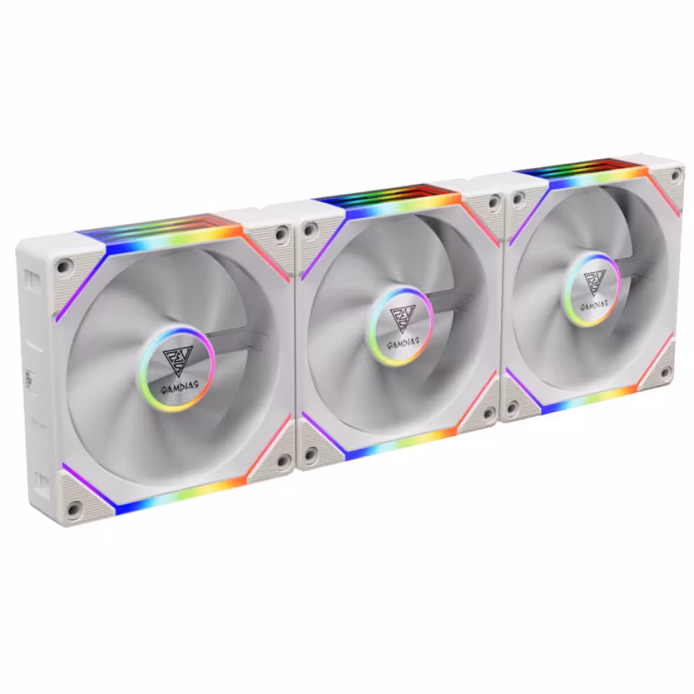 فن کیس گیم دیاس GAMDIAS AEOLUS P2-1203 3×1 WHITE