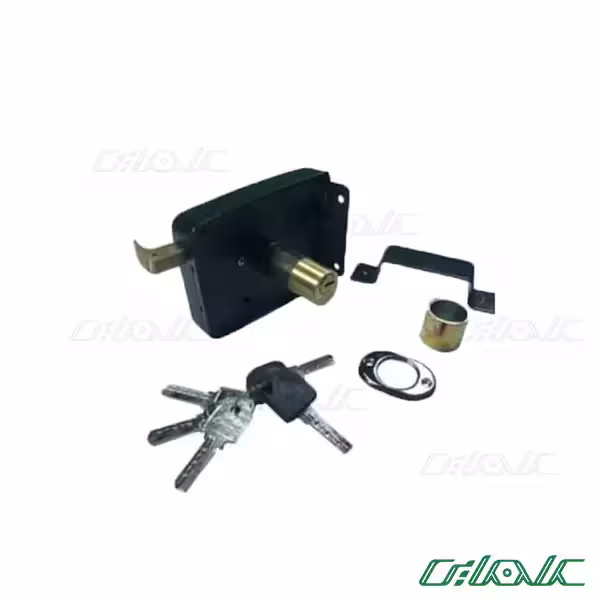 قفل حیاطی رجبی کلید دو شیار مدل 6624NA