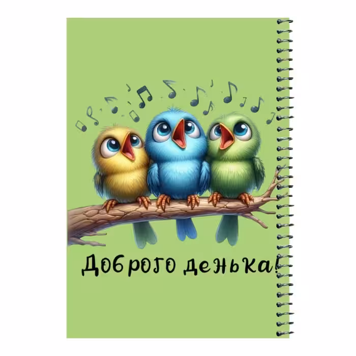 دفتر مشق 80 برگ اس جی طرح آواز پرنده ها رنگ سبز
