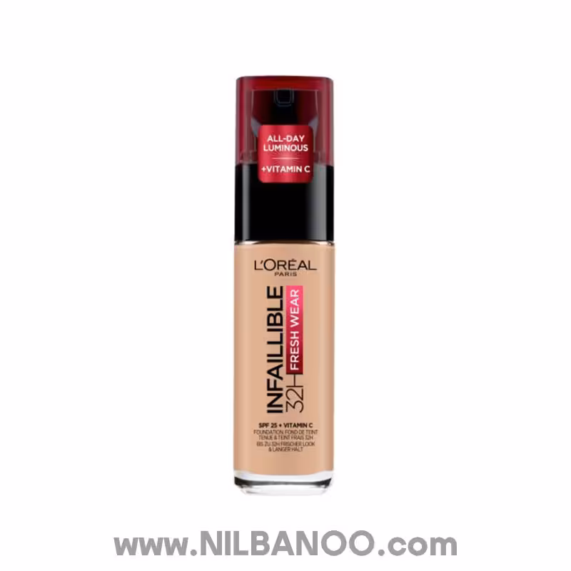 کرم پودر لورال شیشه ای برای پوست چرب