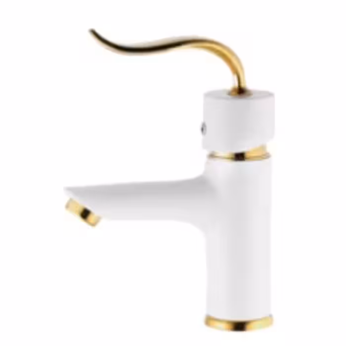 شیر روشویی اوج مدل سزار سفید طلایی