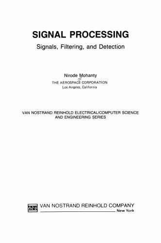 خرید و دانلود نسخه کامل کتاب Signal Processing: Signals, Filtering, and Detection