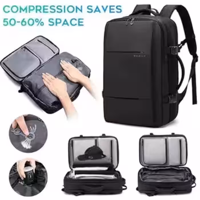 کوله پشتی بنج اورجینال مدل BANGE - BG3028   پمپ وکیوم و قفل ضد سرقت