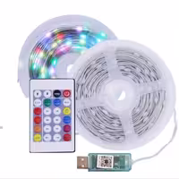 ریسه ال ای دی مدل فول کالر هوشمند بلوتوثی کد RGB IC usb 5v طول 10 متر