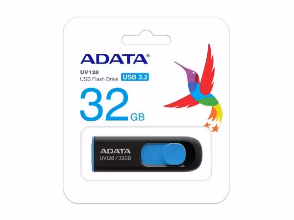 فلش مموری USB3.2 ای دیتا مدل UV128 ظرفیت 32 گیگابایت