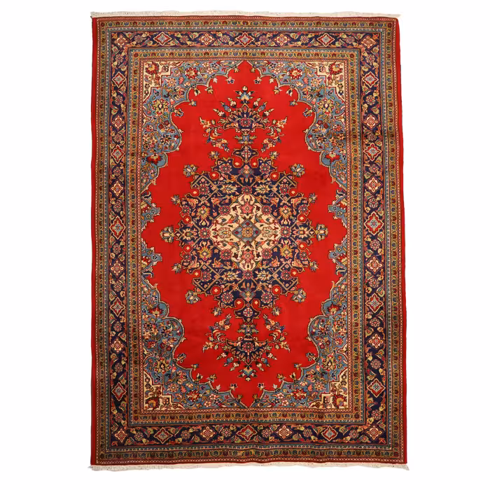 فرش قدیمی دستباف شش متری مدل تبریز