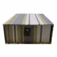 دنیرا جعبه کشویی راه راه طوسی کرم