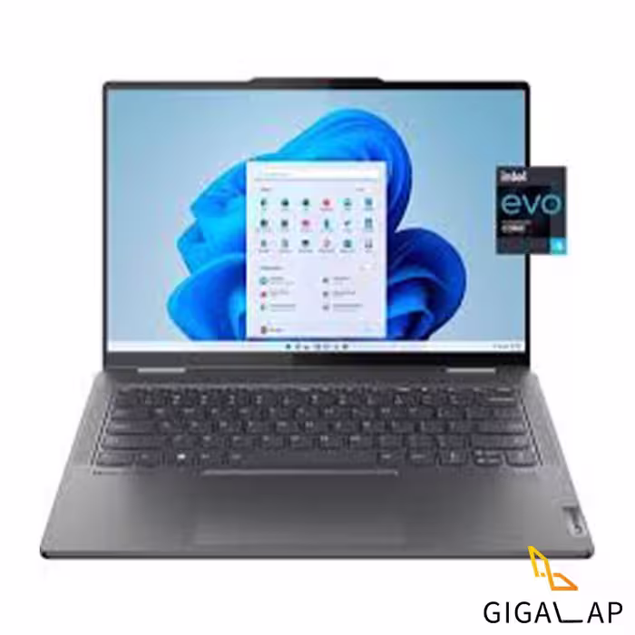 لپ تاپ LENOVO YOGA 7 مدل I5 1335U 8GB 512GB SSD INTEL IRIS XE 16 INCH FHD TOUCH X360