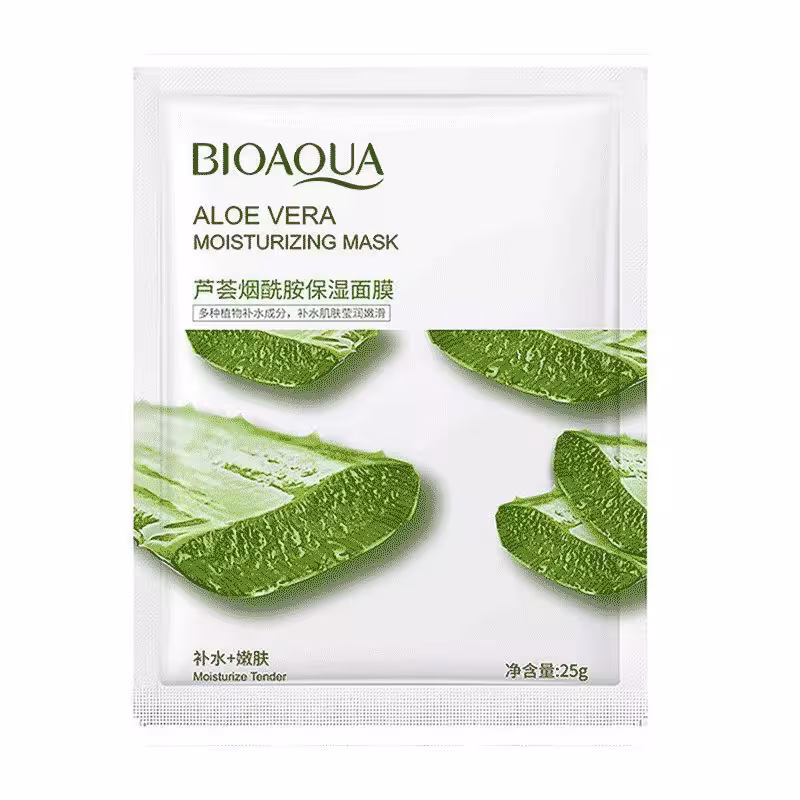 ماسک ورقه ای صورت بایو آکوا مدل آلوئه ورا BIOAQUA وزن 25 گرم