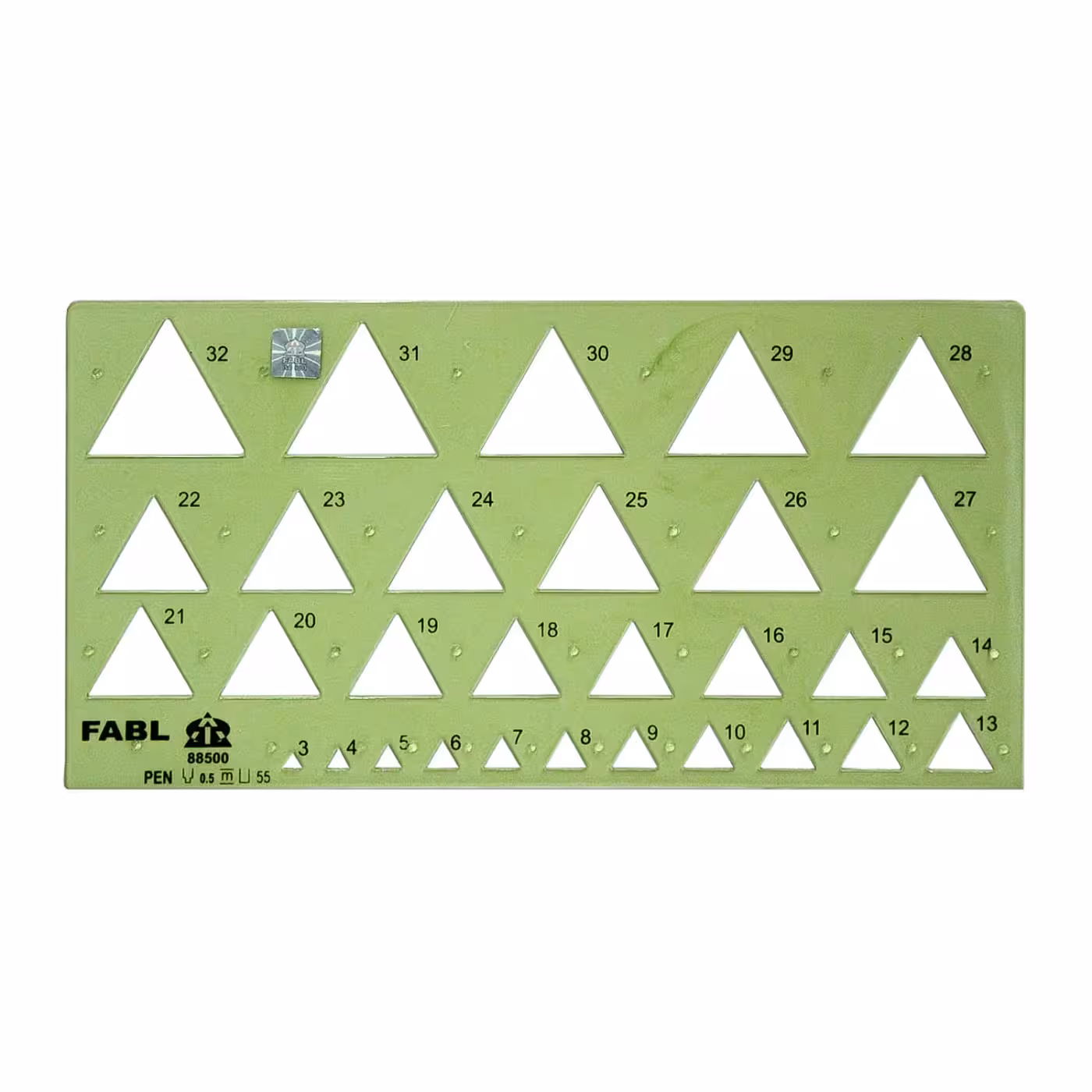 شابلون مثلث فابل