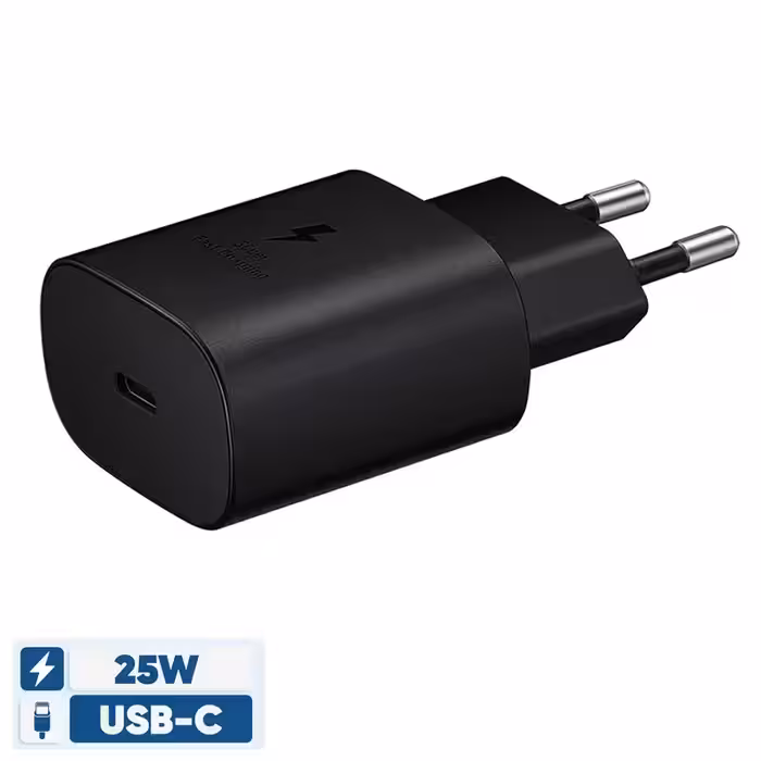 شارژر دیواری 25 وات سامسونگ تایپ C مدل TA800 بدون پک-اصلی