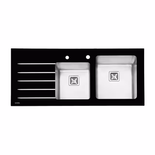 سینک شیشه ای ایلیا استیل مدل 8031