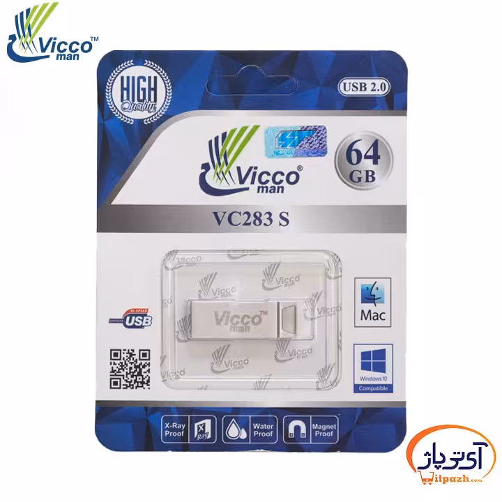 فلش مموری USB2.0 ویکومن 64 گیگابایت مدل VC283