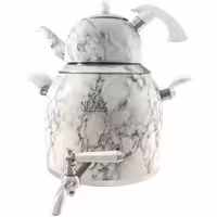 کتری قوری نزاز 5 لیتر کد 3023 رنگ سفید