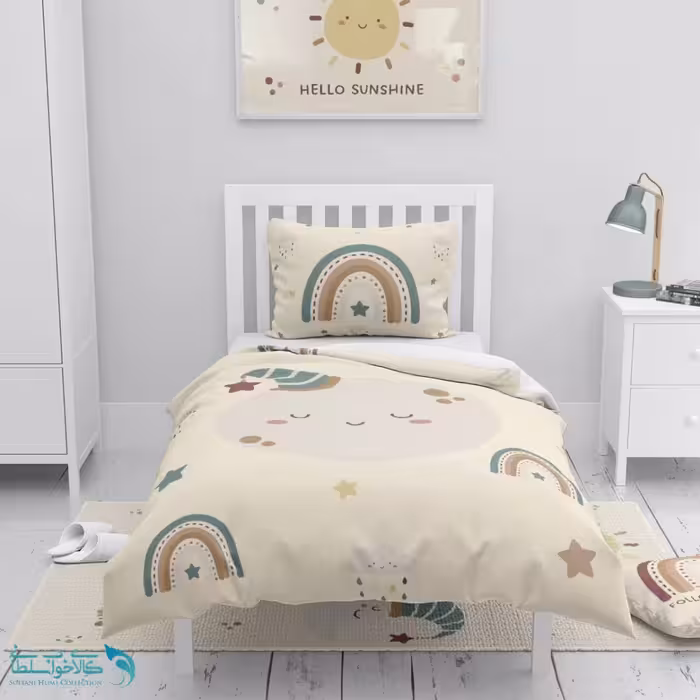 روتختی اتاق کودک طرح رنگین کمان سایز یکنفره کد A3879