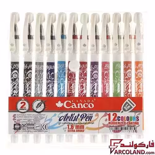 خودکار 12 رنگ 1.6 میلی متری کنکو مدل Artist Pen