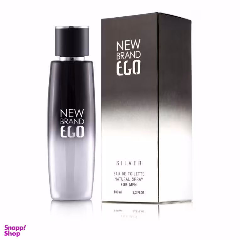 ادوتویلت مردانه نیو برند (New Brand) مدل Ego Silver Bvlgari Aqva