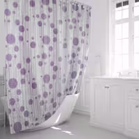 پرده حمام پیسو مدل BZ-24 سایز 180×200 سانتی متر