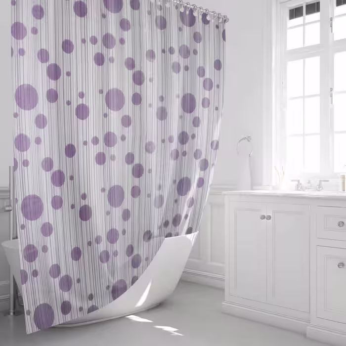پرده حمام پیسو مدل BZ-24 سایز 180×200 سانتی متر