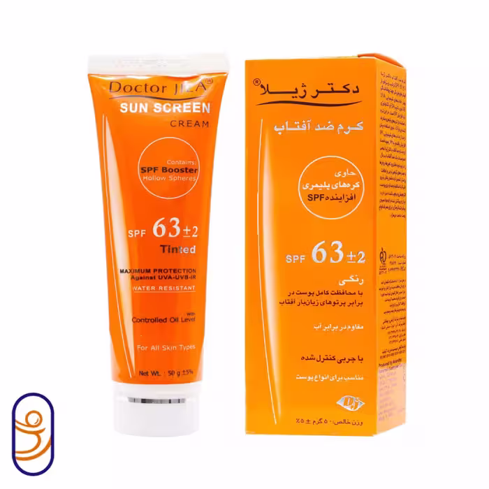 کرم ضد آفتاب SPF 63 رنگی دکتر ژیلا
