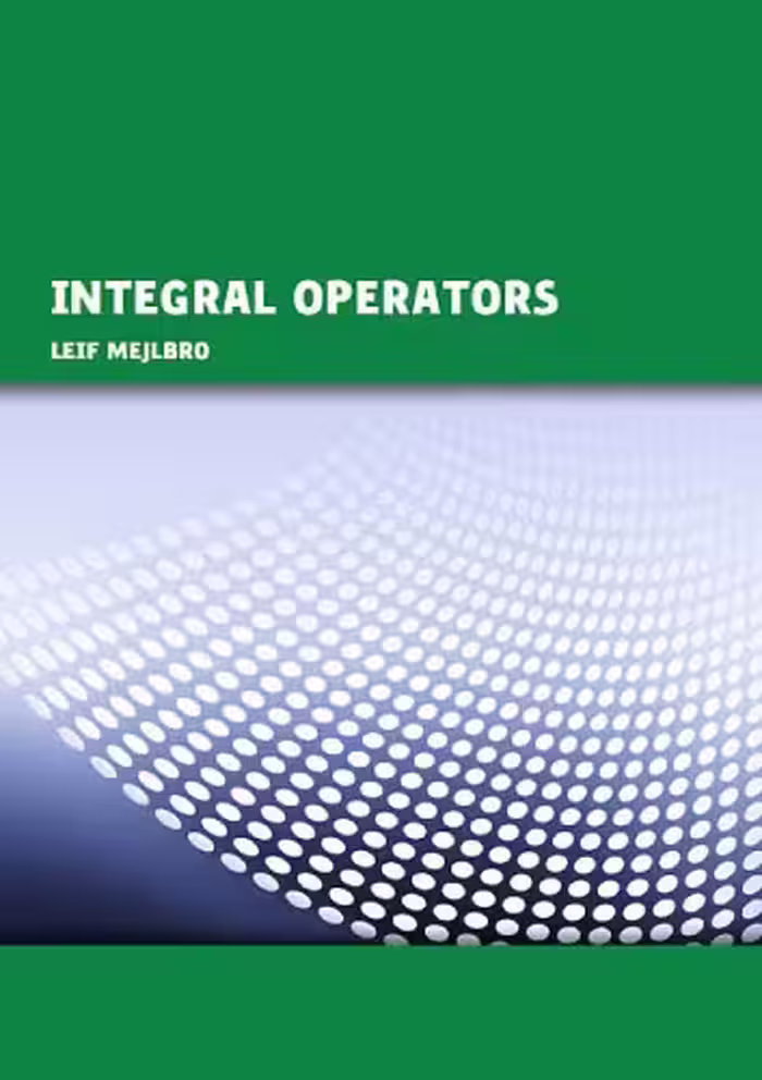 خرید و دانلود نسخه کامل کتاب Integral Operators
