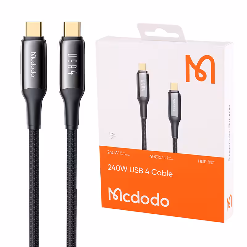 کابل فست شارژ تایپ سی به تایپ سی مک دودو مدل CA-299 طول 120 سانتی متر